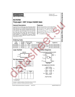 NC7ST00L6X datasheet  